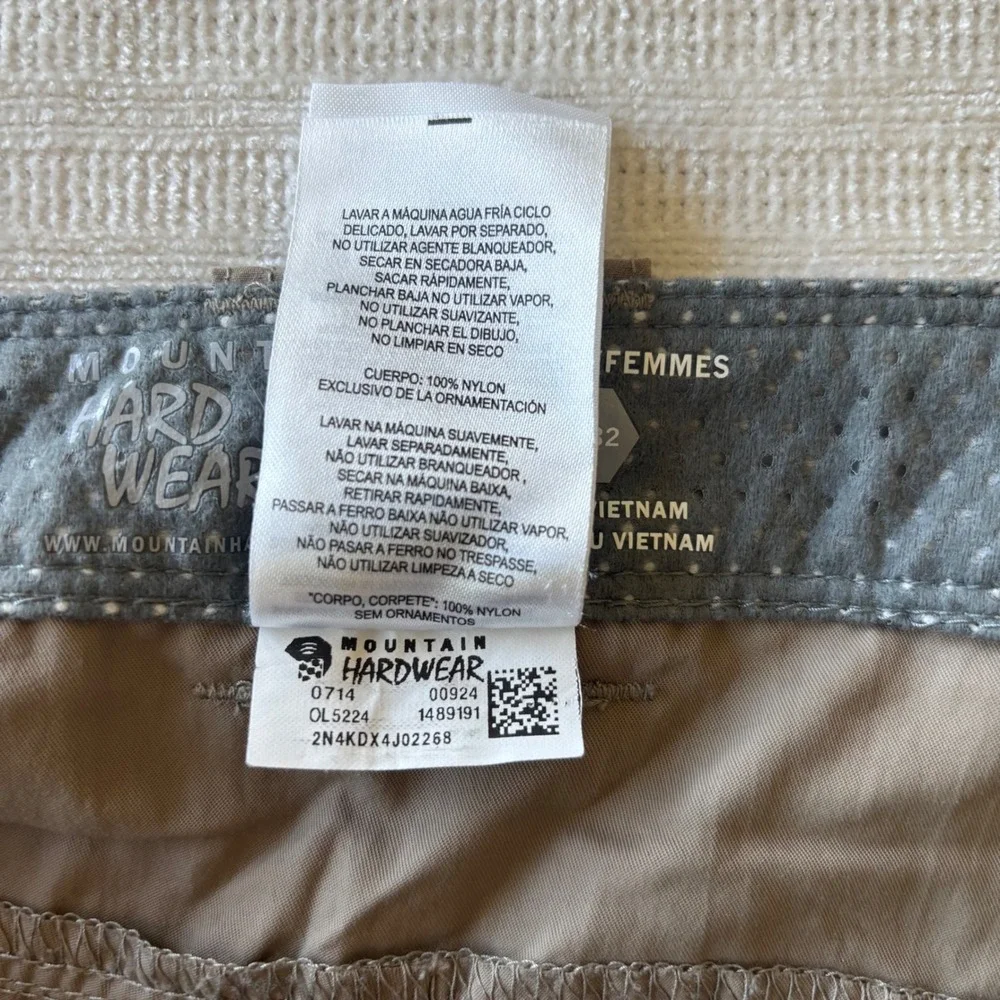 Mountain Hardwear Dynama Hiking Pants Womens 12/32 Brown Nylon OL5224